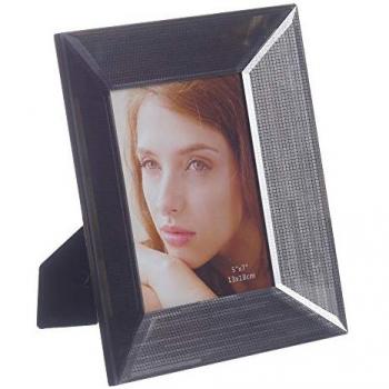 Marco de Fotos Gris Cristal 15 x 20 cm con dimensiones de 21,5 x 3,5 x 26,5 cm