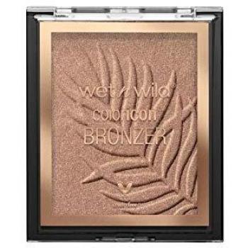 Wet n Wild - Color Icon Bronzer - Polvo Bronceador de Larga Duración - Tono Bronceado Natural en el Rostro, en Cuello y Pecho - Fórmula Enriquecida con Gel - Vegano - Palm Beach Ready - 1 Unidad