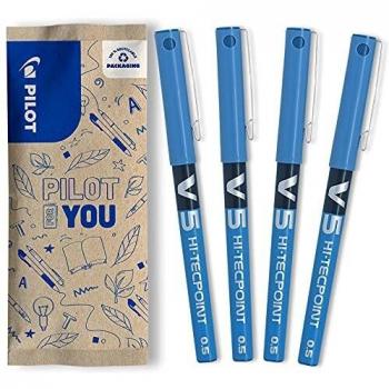 Pilot Spain V-5 - Roller con tinta líquida, color azul