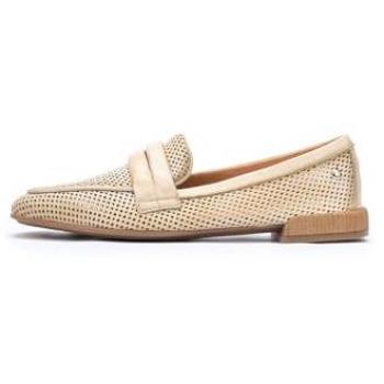 Mocasines de Cuero Pikolinos Almeria W9W-3523KR para Mujer Color Crema