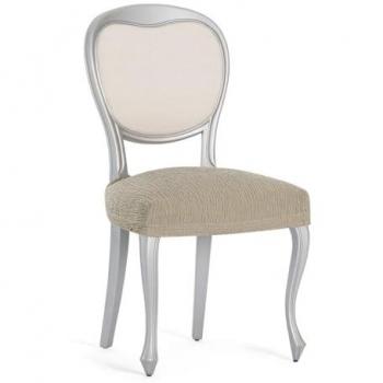 Funda Elástica para Silla Eysa Troya Marrón Claro - Pack de 2 Unidades (50 x 5 x 50 cm)