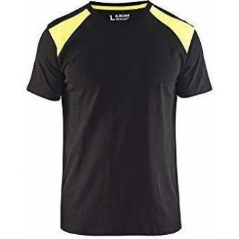 Blaklader XS Two-Tone Fluorescent Black/Yellow Work T-Shirt
