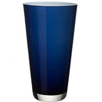 Florero Pequeño Villeroy & Boch Verso Midnight Sky, 25 cm, Cristal Soplado a Mano, Azul