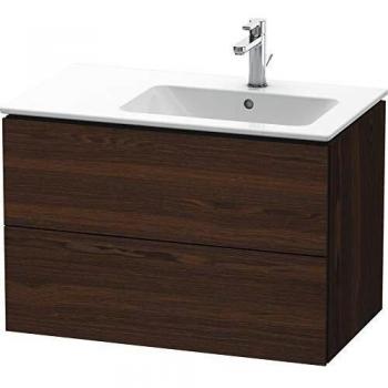 Mueble Bajo Lavabo Duravit L-Cube 82x48,1x55cm, 2 Cajones, Con Iluminación, Nuez Cepillada