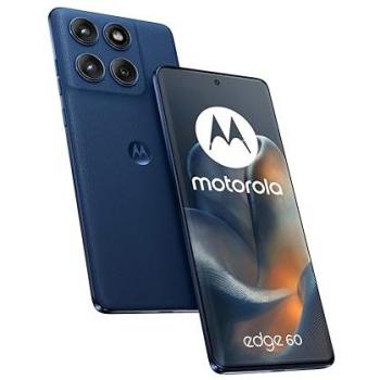 Smartphone Motorola Edge 60 (5G) 8GB RAM, 512GB almacenamiento, pantalla de 6.67, Doble SIM, Android 15, USB Tipo C, batería de 5200 mAh, color Azul Gibraltar