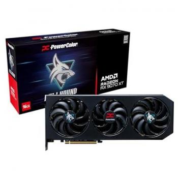 PowerColor Hellhound Radeon RX 9070 XT OC 16GB GDDR6 Graphics Card