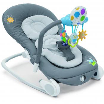 Chicco Balloon 2016 - Hamaca de 0 a 9 kg, con luces y sonidos, color gris