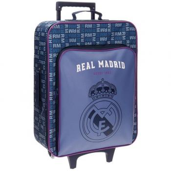 Real Madrid 5649051 Basic Equipaje Infantil, 52 cm, 26 Litros, Multicolor