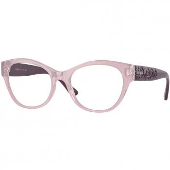 Vogue Eyewear VO5527F Asian Fit 3113 Armazones para Mujer Rosas, Gafas Recetadas con ajuste asiático, color rosa, diseño moderno y elegante, lentes de 52 mm