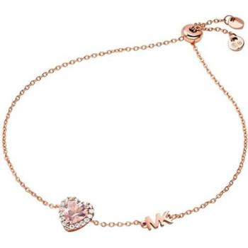 Pulsera de Mujer Michael Kors Brillante Corazón MKC1518A2791 en Plata de Ley 925 Baño de Oro Rosa con Cristales