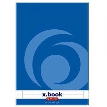 Bloc de notas Herlitz x.book A4, 50 hojas, cuadriculado, FSC Mix