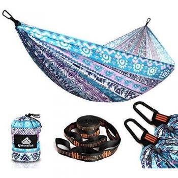 NatureFun Hamaca Ultraligera para Camping | 300 kg de Capacidad de Carga