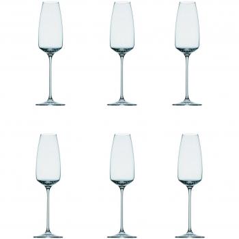 Rosenthal Tac - Set de 6 copas de champán transparente/vidrio/A: 26,5cm