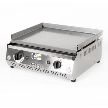 Plancha Industrial Eléctrica Cleiton® de Acero Inoxidable 50 cm Sobremesa con Grosor de Placa de 4 mm y Potencia de 2,50 kW para Calentamiento Rápido en