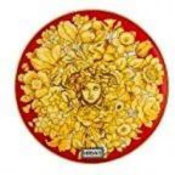 Plato para Pan Versace Medusa Rhapsody Rojo 17 cm de Porcelana