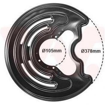 VAN WEZEL Chapa protectora contra salpicaduras, disco de freno 3794373
