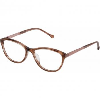 Loewe VLWA04M5309BK Monturas de Gafas, Brown Horn+Pearl+Beige, 55 Unisex