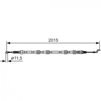 Cable de freno de mano BOSCH 1 987 482 017