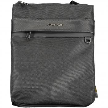 Calvin Klein Sleek Black Messenger Bag with Contrasting Details for Men
