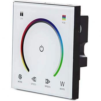 Greenice | Controlador Empotrable Táctil Tira LED RGBw 12-24VDC ► 192/384W