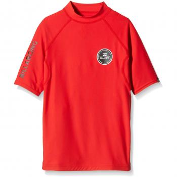 Billabong Allday Rashguard combinación de natación Rojo rojo Talla:12 años