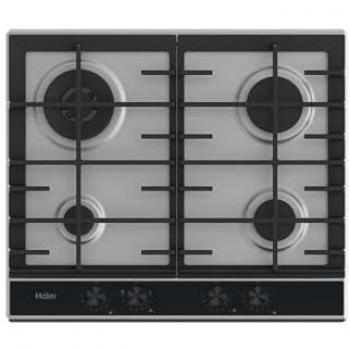 Piano de Cocción a Gas Haier HAHG6BR4XH 4 Zonas Inoxidable 59.5 cm