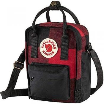 Fjallraven Kanken Re-Wool Sling Red-Black Shoulder Bag