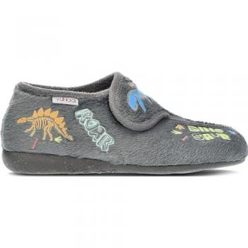 Pantuflas Vulladi 4241 Dino Gris - Comodidad y Estilo en Casa, Talla 41