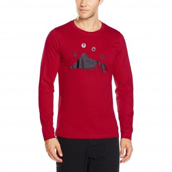 Izas Penino Camiseta de Manga Larga, Hombre, Rojo