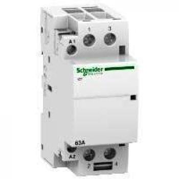 Schneider Electric A9C20162 Acti 9 iCT Conector, 63A, 2NA, 24Vca, 85mm x 36mm x 68.5mm, Blanco