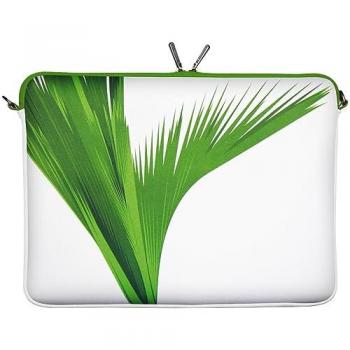 Maletín para Portátil Digittrade de Neopreno Verde y Blanco para Notebook de hasta 15.6