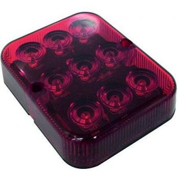 Faro Antiniebla CARPOINT 0413936 con 9 LEDs, 12V, dimensiones 10x8x2.5cm