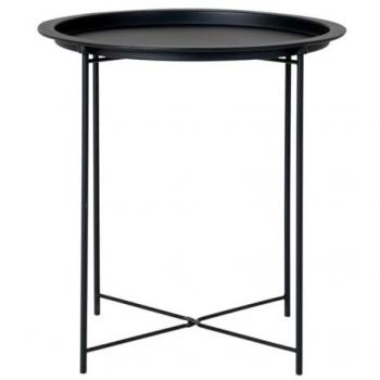 Mesa de Centro Bastia, Metal Negro, 47x47x50 cm