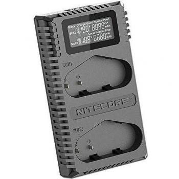 Nitecore UCN4 Pro - Cargador Doble para Canon LP-E4 y LP-E4N