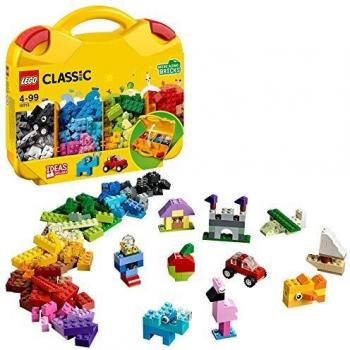 LEGO 10713 Classic Creative Suitcase, Toy Storage, Fun Colourful Building Bricks for Kids