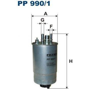Filtro de combustible FILTRON PP 990/1, tipo: Filtro de combustible, características: alta eficiencia en la filtración, diseño específico para vehículos seleccionados, fácil instalación, fabricado con materiales de calidad que garantizan durabilida