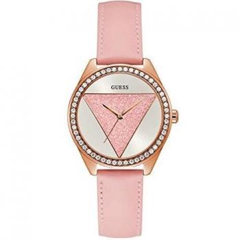Guess Reloj Analógico para Mujer de Cuarzo con Correa en Cuero W0884L6