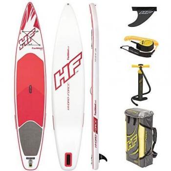 Bestway 65306 - Tabla Paddle Surf Hinchable Hydro-Force Fast Blast Tech 318x76x15 cm Con Bomba, Bolsa