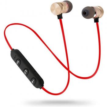 Auriculares Bluetooth 5.0 Magnéticos Deportivos Banda para el Cuello Inalámbricos Estéreo con Micrófono de Metal para Todos los Teléfonos