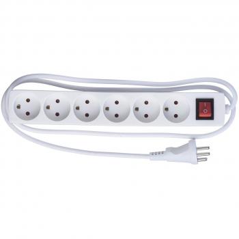 Regleta Microconnect GRU0615WDK 6 salidas AC Interior Blanco