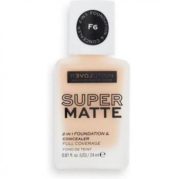 Revolution Relove Super Matte Long-Lasting Foundation Shade F6