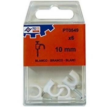 PROFER TOP - Grapa Plastico Blanco N.10 C/6 Profer Top