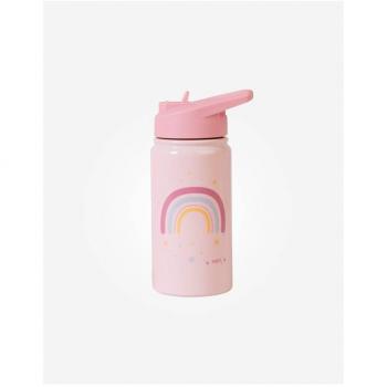 Saro Baby Pink Thermos Bottle with Straw 350ml