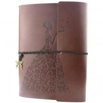 YAOHU Scrapbook Álbum Fotos autoadhesivo de cuero Vintage DIY Libro de visitas de Boda Álbum de Recortes Regalo original San Valentín Navidad cumpleaños para Niño Mamá Niña Novia, Marrón S