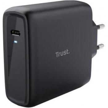 Trust Maxo Cargador de Pared 100W USB Tipo-C, 75% Material Reciclado, Cable USB-C 2m, Adaptador Rápido para iPhone/iPad/Samsung Galaxy/Steam Deck/Smartphones