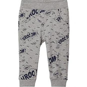 NAME IT Pantalones de chándal para niño de algodón orgánico. Gris 68 cm