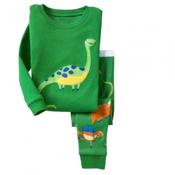 Niños Dinosaurio Pijamas Set Niños Ropa Set Niños Algodón Pjs Pijs Verde Pijamas 1-2Y