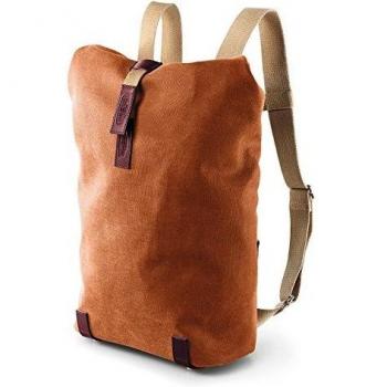 Brooks England Unisex Day Pack Pickwick Canvass and Leather Backpack, Yellow, Small