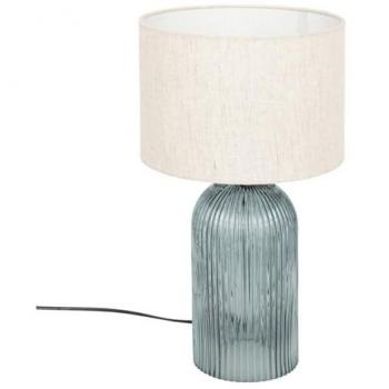 Lámpara de mesa Mati Azul de Vidrio H42cm - Atmosphera Creador de Interior