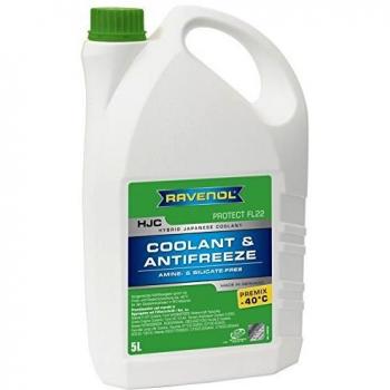 RAVENOL Anticongelante Premix FL22 -40°C Verde 5L para BMW, Toyota, Mazda y Motobike 4-T Ester 5W-40